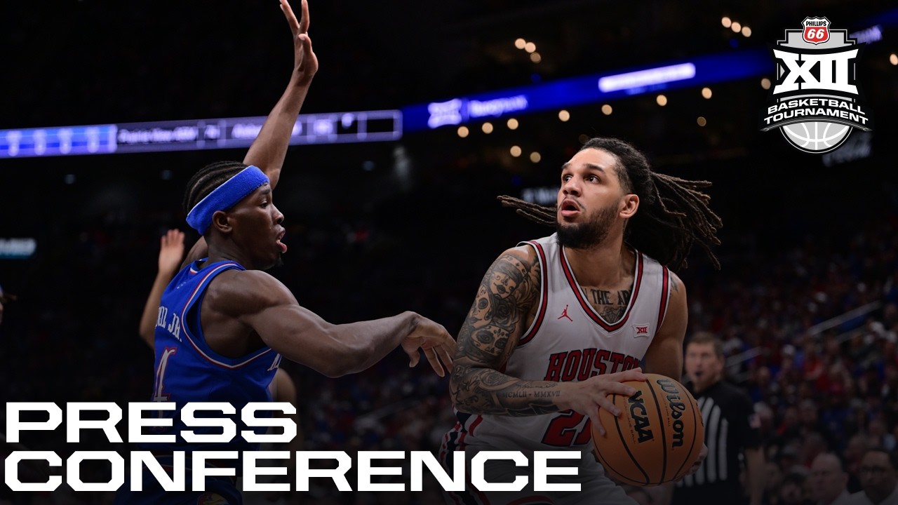 Kansas vs. Houston Press Conference | 2026 Phillips 66 Big 12 Men’s Basketball Tournament