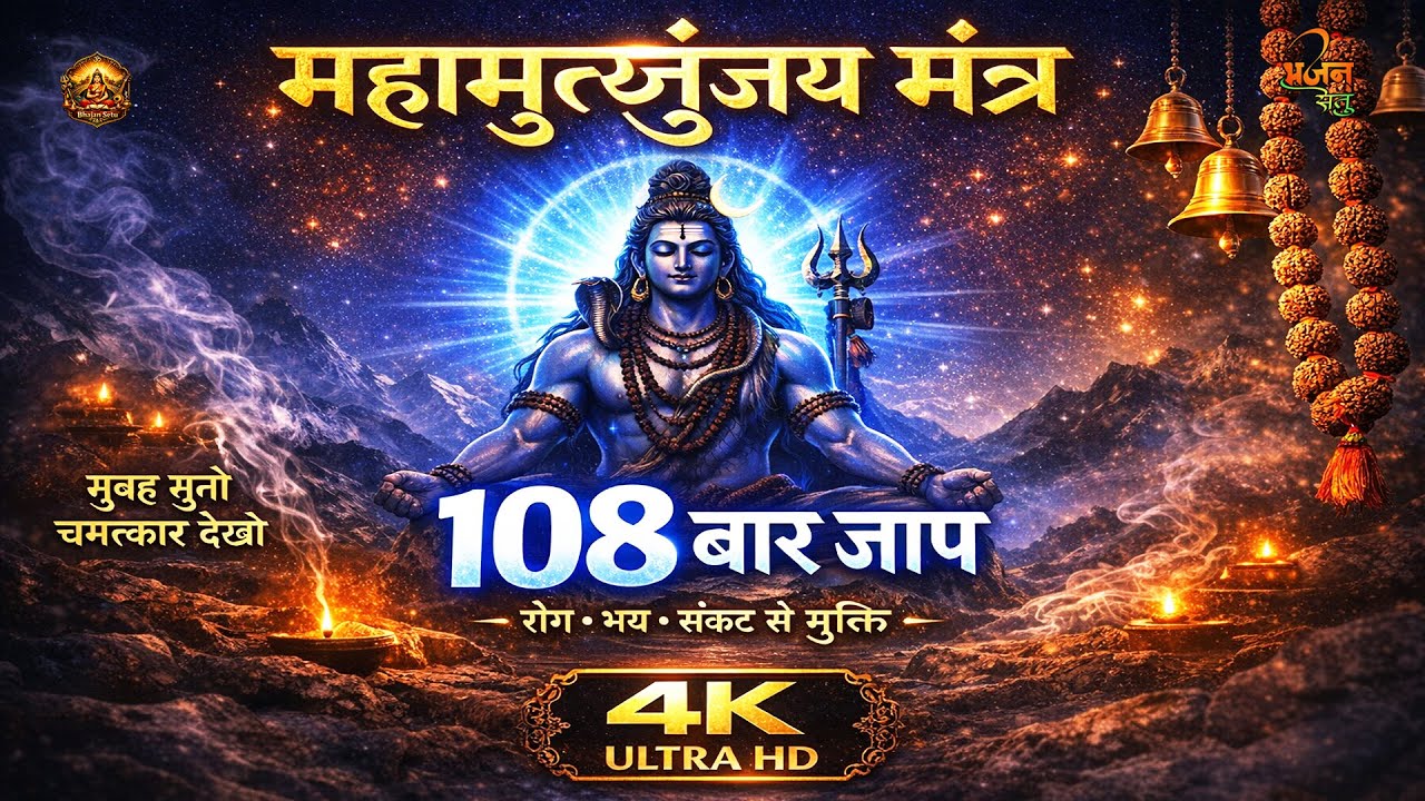 महामृत्युंजय मंत्र 108 TIMES I ये शक्तिशाली महामृत्युंजय मंत्र सुनने से आपकी हर मनोकामना पूरी होगी