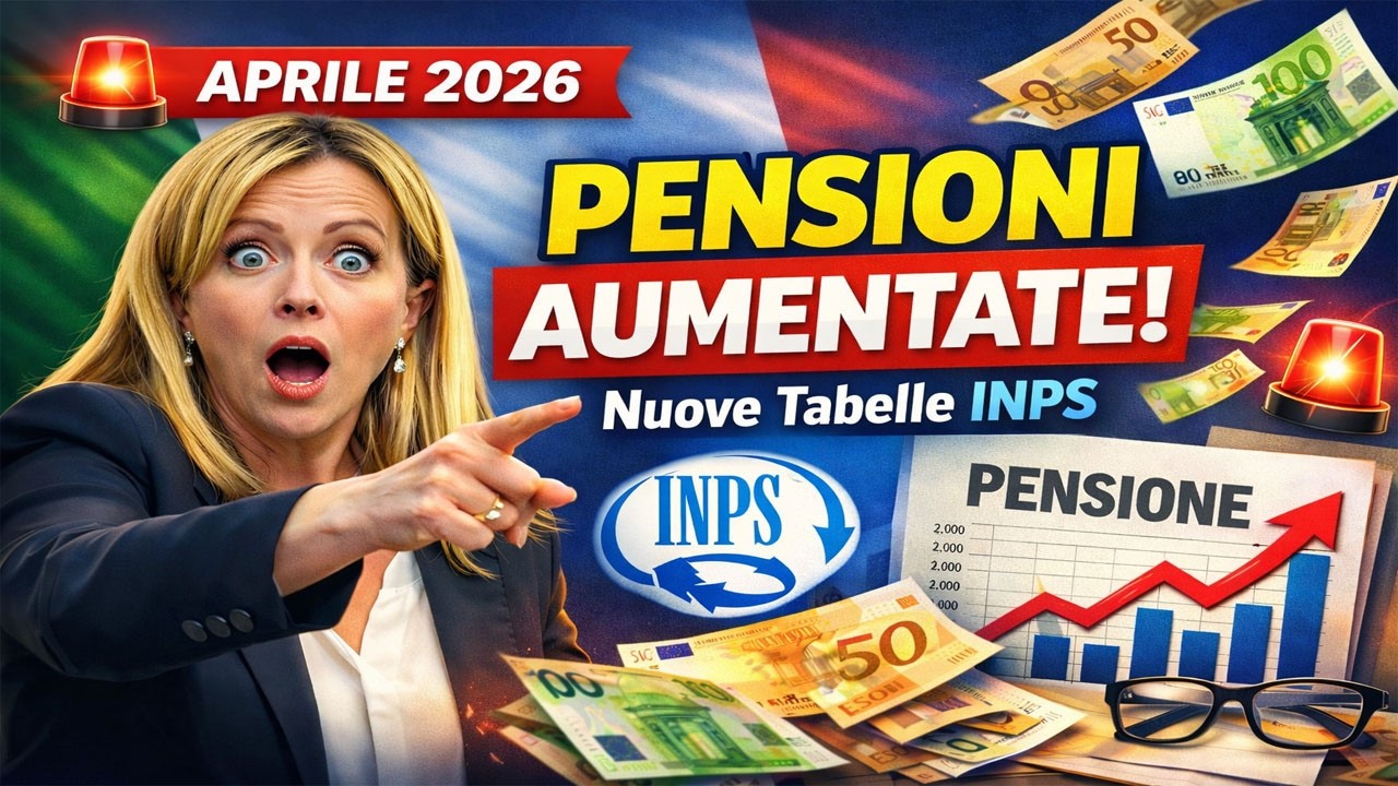 ⚠️ Aprile 2026 INPS Aggiorna le Pensioni – Nuove Tabelle e Aumenti Confermati!