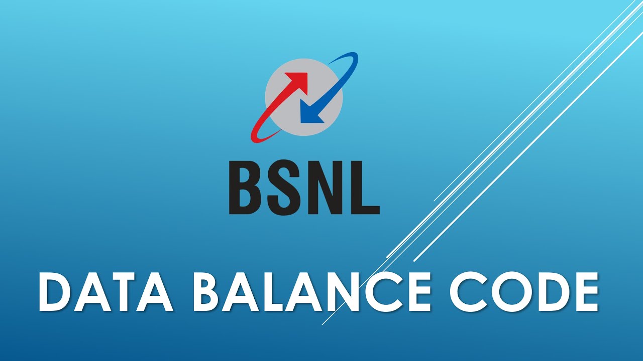 USSD code to check BSNL Data Balance