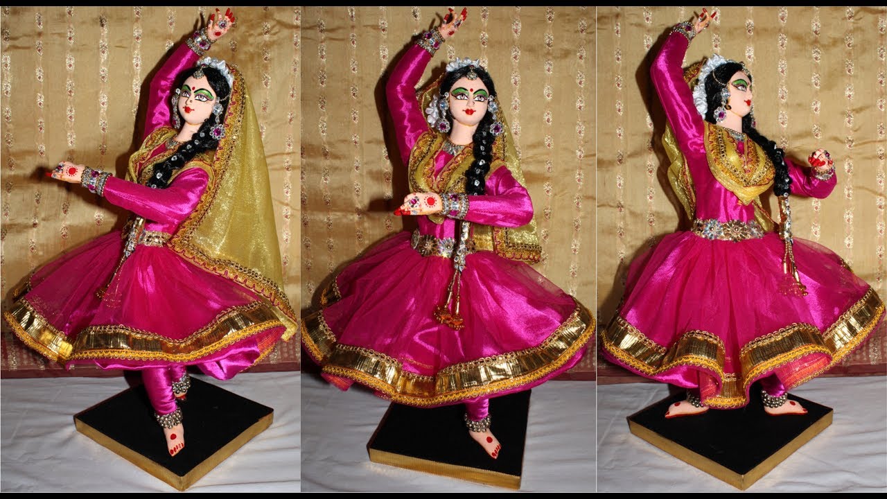 Kathak Dancer Doll l North Indian Dancer Doll Making l By Vandana Craft l How to Make A Doll