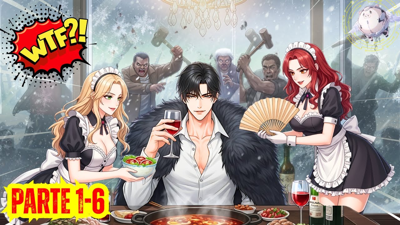 Parte 1-6| CUANDO llegó el APOCALIPSIS, activé el SISTEMA que hizo que me DESEARAN TODAS|Manhwa