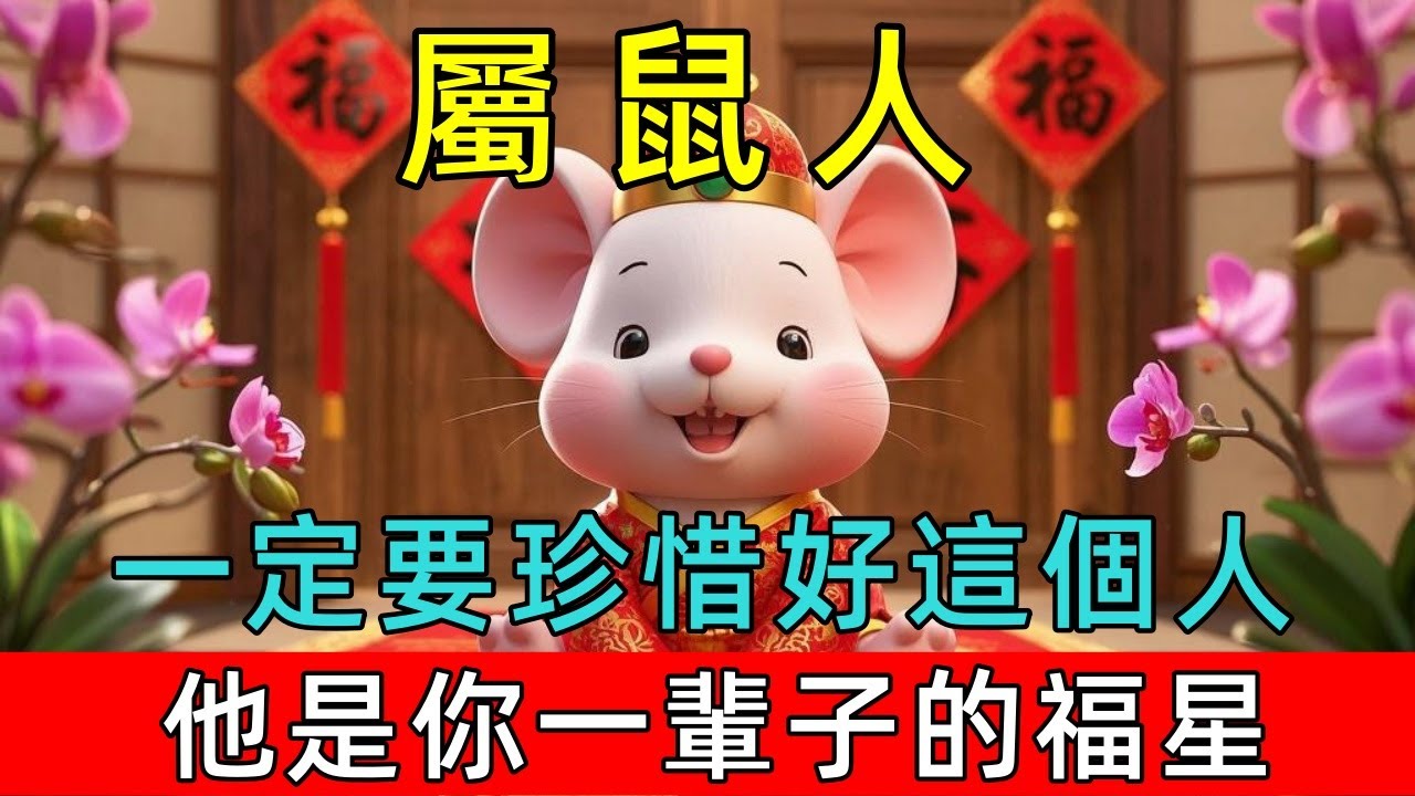屬鼠人，一定要珍惜好這個人，他是你一輩子的福星！#生肖 #運勢 #命理 #屬相 #風水 #財運 #佛陀 #佛學 #佛法 #佛教 #修行 #智慧 #因果 #佛家