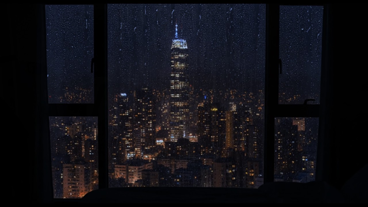 Rain Sounds Hypnotize You into Deep Sleep | Best Rain & Heavy Thunder in the City of Your Memories