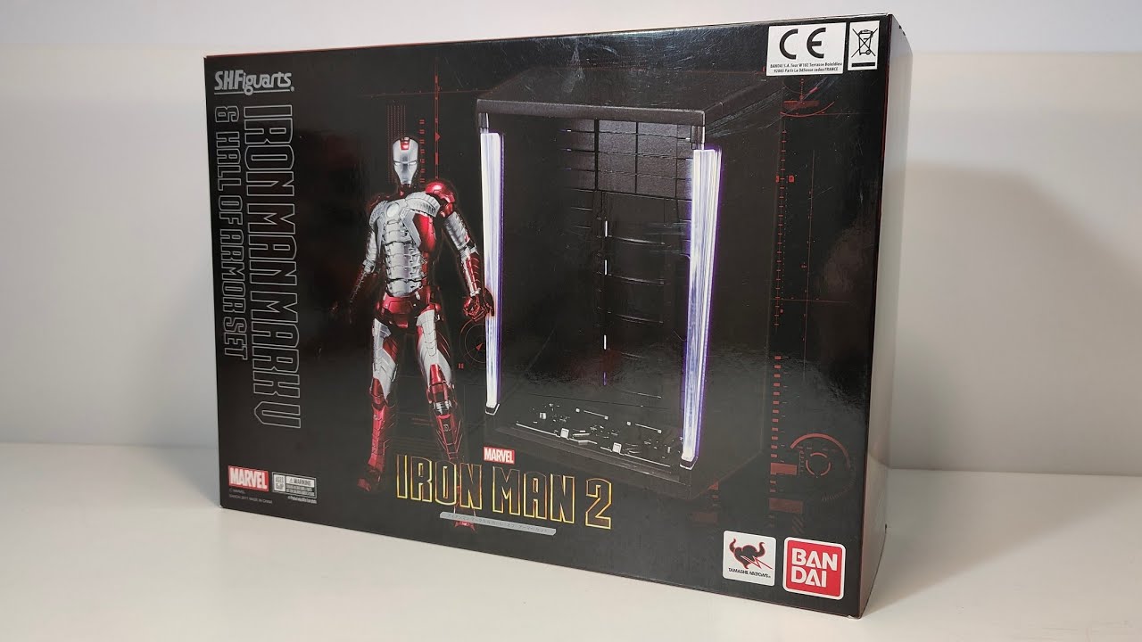 Unboxing Bandai S.H Figuarts Avengers Iron Man Mark V & Hall of Armor Set