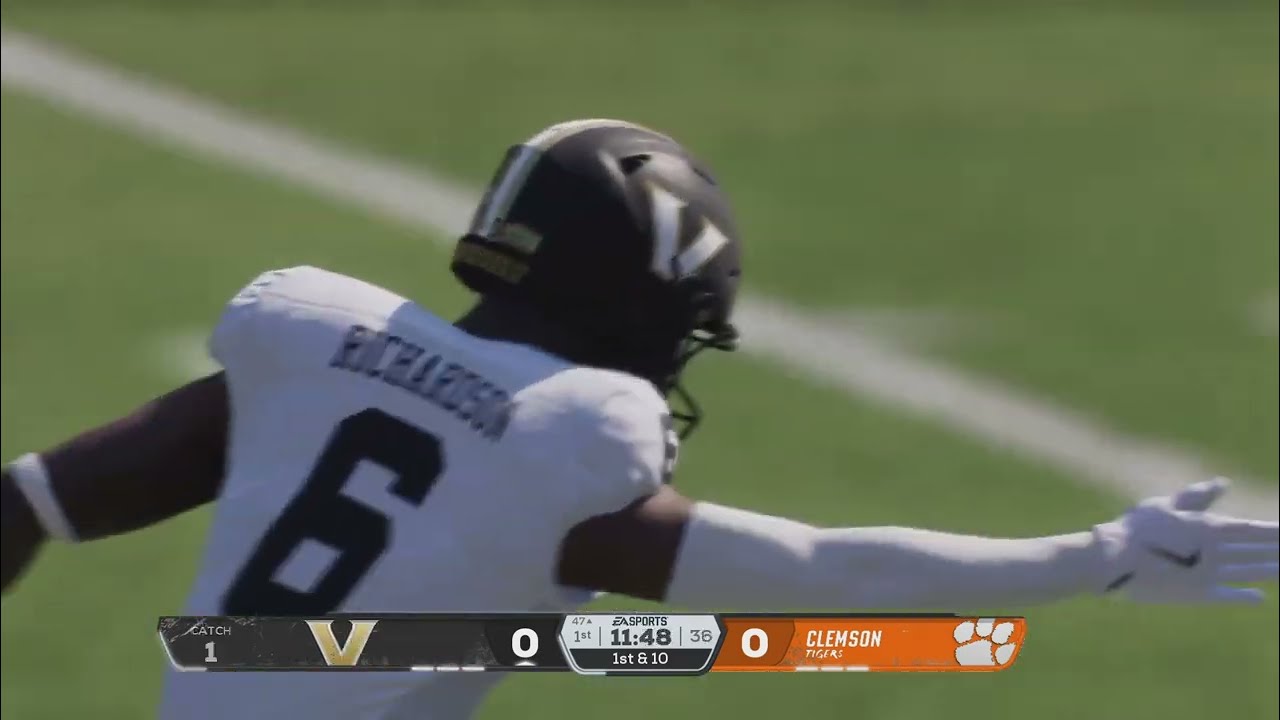 NCAA Football game Vanderbilt Commodores vs Clemson Tigers