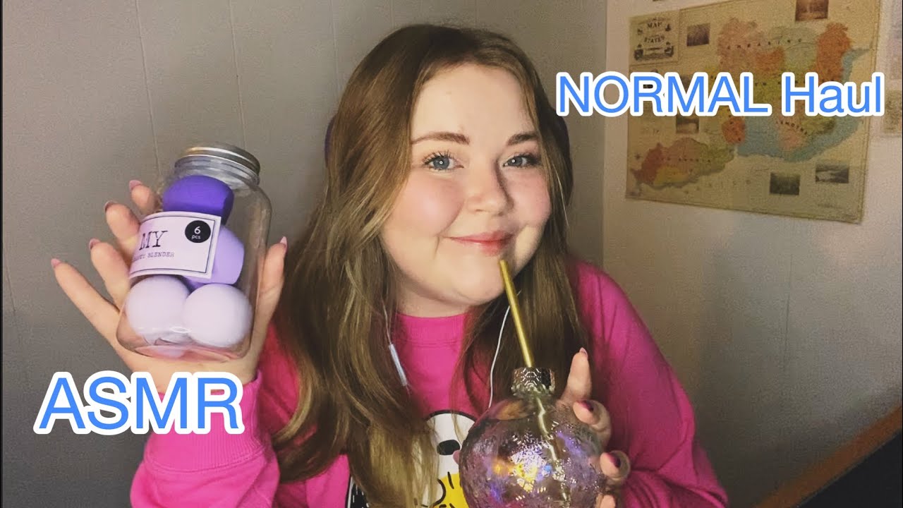 ASMR | NORMAL Haul (Tapping and Scratching on cardboard, plastic, glass ++)