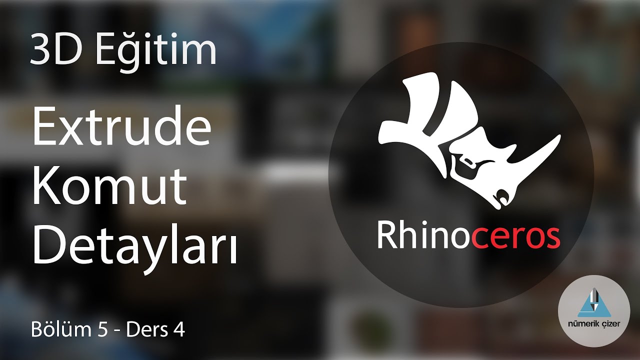 Rhino 3D Eğitim - Bölüm 5 Ders 4 - Extrude Komutu Detayları
