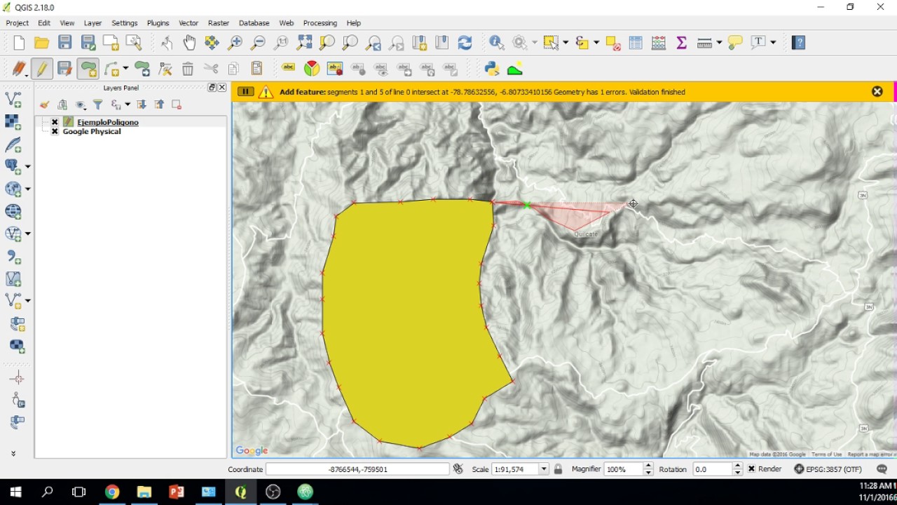 Cómo realizar polígonos perfectamente adyacentes (sin intersecciones) en QGIS 2.18