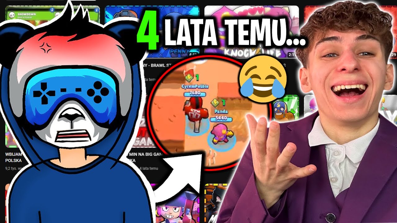 OGLĄDAM PIERWSZE ODCINKI YOUTUBER&Oacute;W #1 - PANDA GAMING *4 LATA TEMU*😂