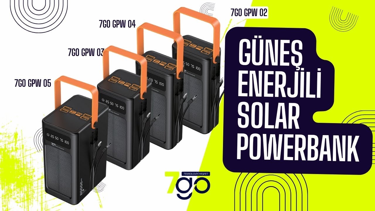 🔋 GÜNEŞ ENERJİLİ POWERBANK! | 4 Boyut Seçeneğiyle Her An Enerji Dolu 💪