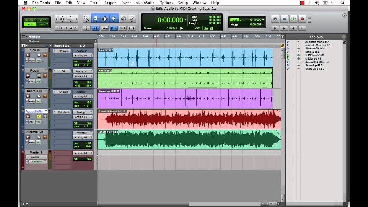 Melodyne Plugin: Creating Bass Guitar with Audio to MIDI