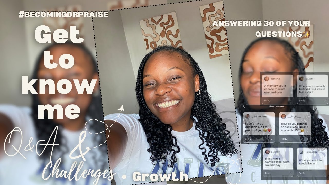 Get to know me🌟| 30 Questions with Praise | Yap Session | Med Diaries🤍