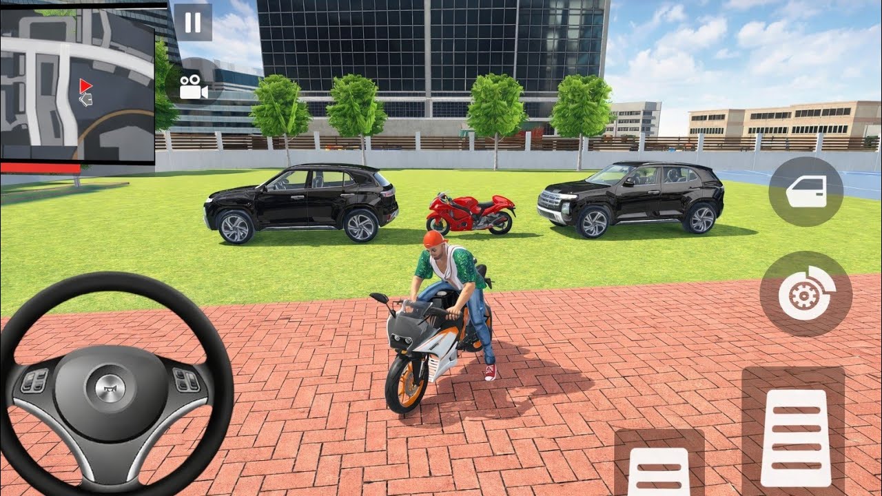🎮Frankly in Order by2️⃣Hyundai Alcazar1️⃣Suzuki Hayabusa Indian Theft Auto Simulator Game 🎮