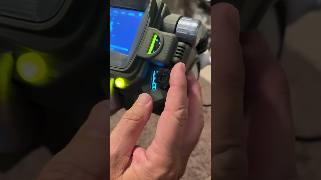 3D Printed Working PipBoy 3000. Made with Pi Pico Processor.