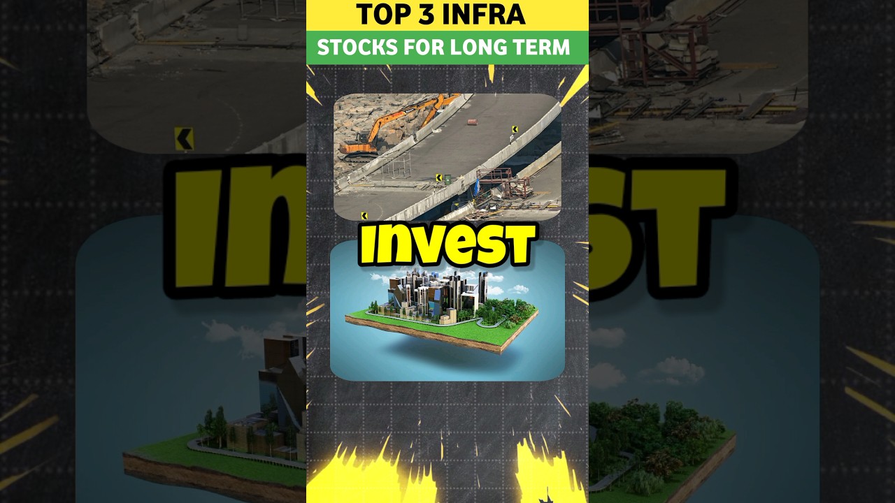 Top 3 infra stocks for long term | Infra stocks for beginners 2024 | #shorts #ytshorts #infra