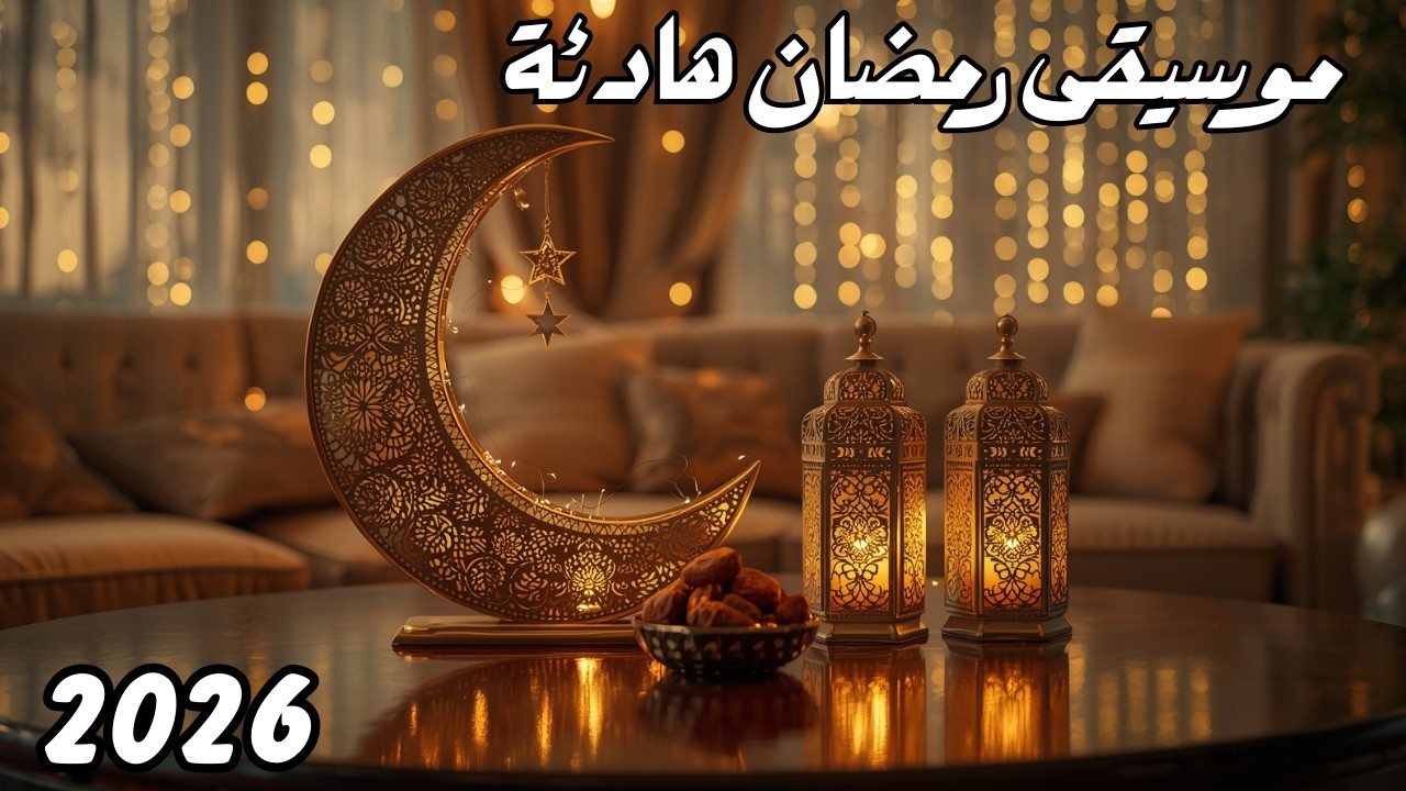 موسيقى رمضان 2026 هادئة جداً 🌙 تريح الأعصاب وتزيل التوتر  أجواء روحانية للمذاكرة والنوم