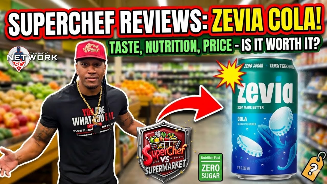 ​Zero Sugar, But Is It Zero TASTE? Zevia Cola Review: SUPERCHEF VS SUPERMARKET #TheSuperChefNetwork 