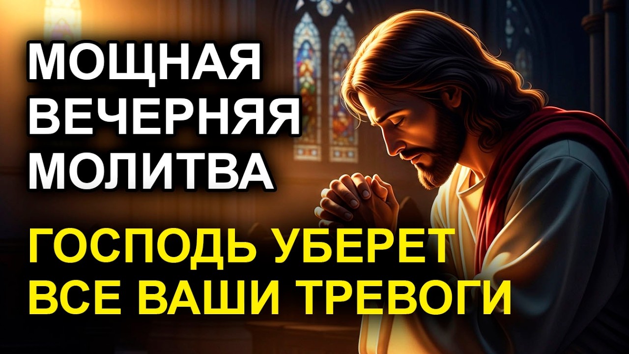 ВЕЧЕРНЯЯ МОЛИТВА Для тех, кто устал переживать за всё  Бог заберет вашу боль этой ночью!