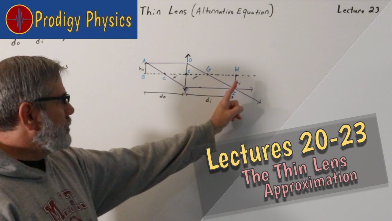 Lectures 20-23: How Lenses Work: Total Internal Reflection to Thin Lens Equations (Remastered)