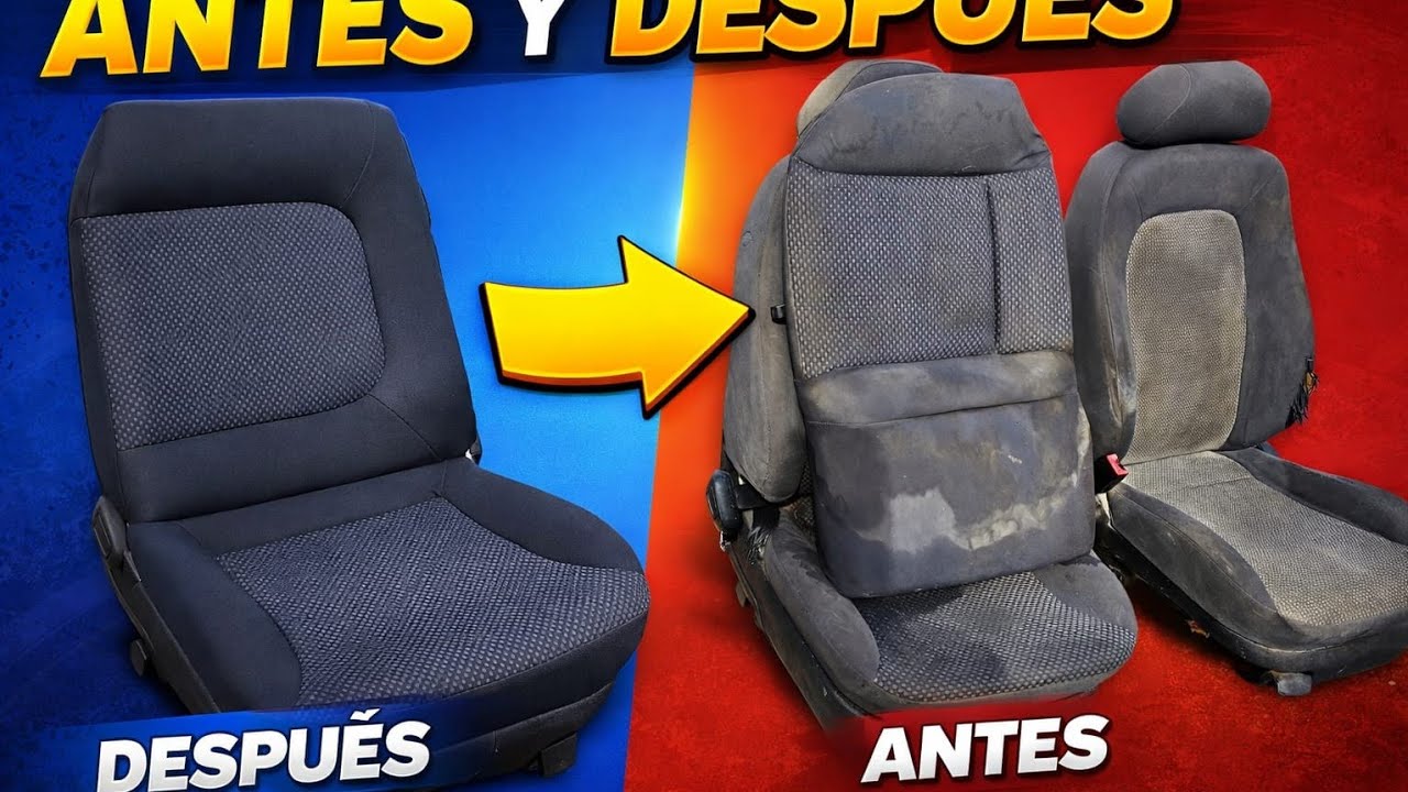 Mira lo que SALE de estos asientos.Limpieza profunda SEAT Leon