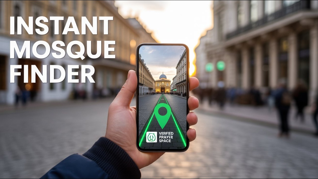 Never Miss Salah Again: Find Mosques Fast 📍🤲 #muslimtravelgirl