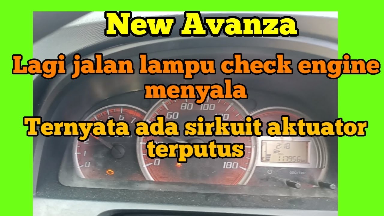 Lampu check engine menyala tiba2 saat lagi jalan entah apa yang rusak Di Avanza ini