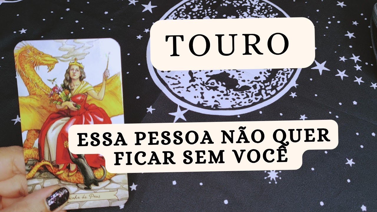 TOURO ♉ Essa pessoa não quer ficar sem você