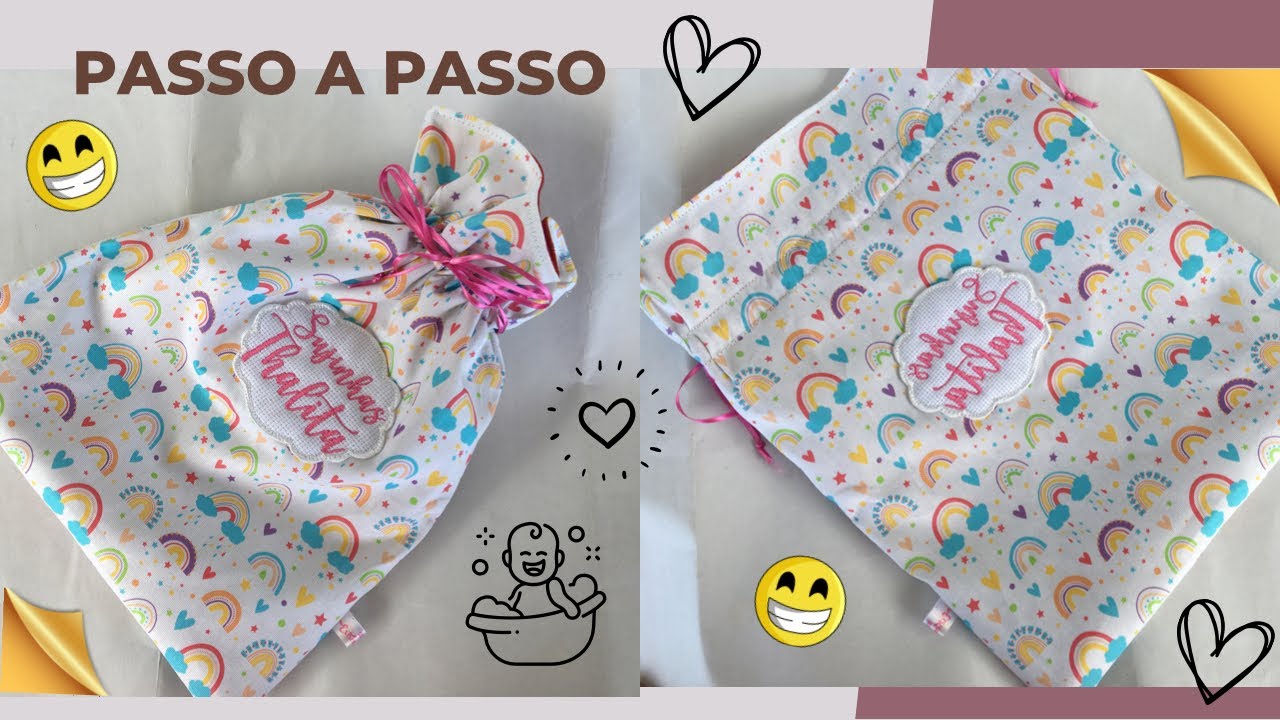 COMO FAZER SAQUINHO PARA ROUPA SUJA FÁCIL | Máquina Doméstica