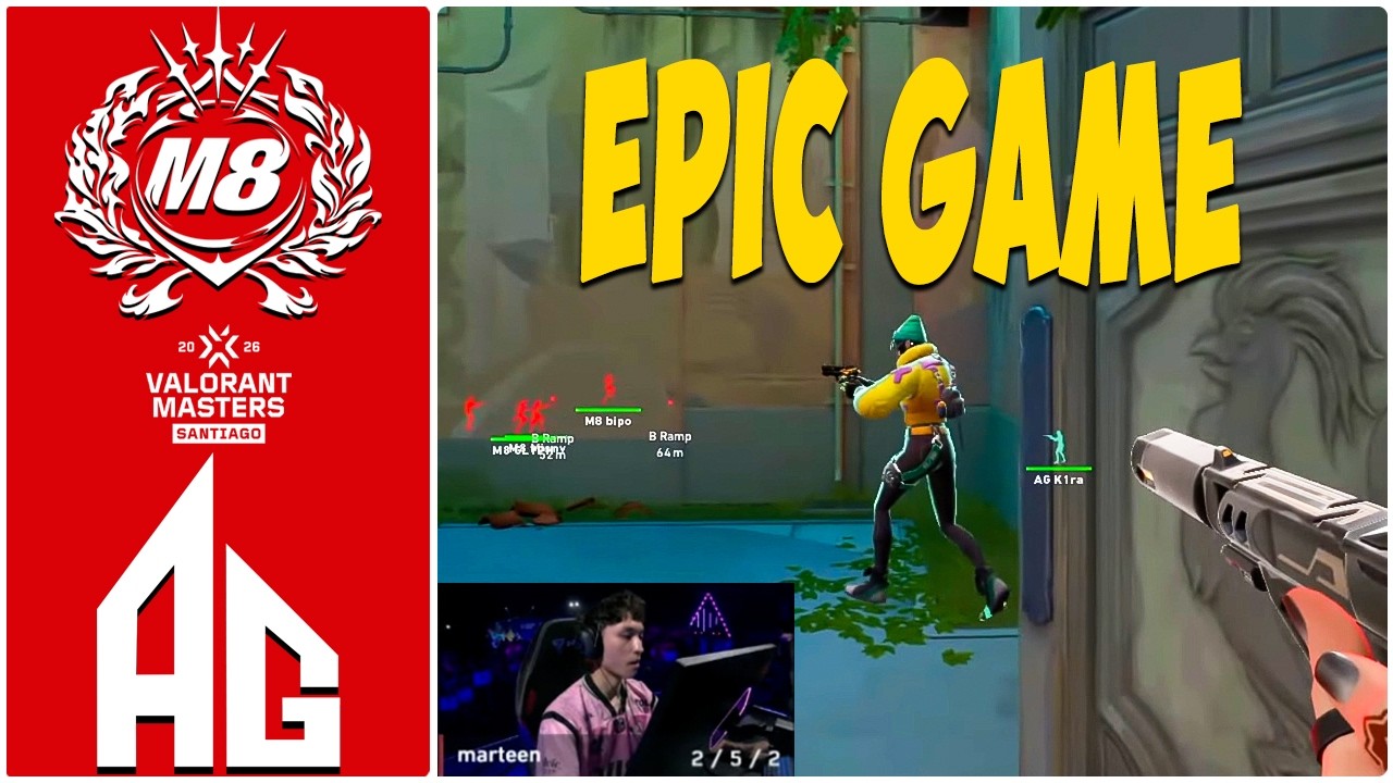LOSER OUT! Gentle Mates vs All Gamers - HIGHLIGHTS - VALORANT Masters Santiago - AG vs M8 | VCT