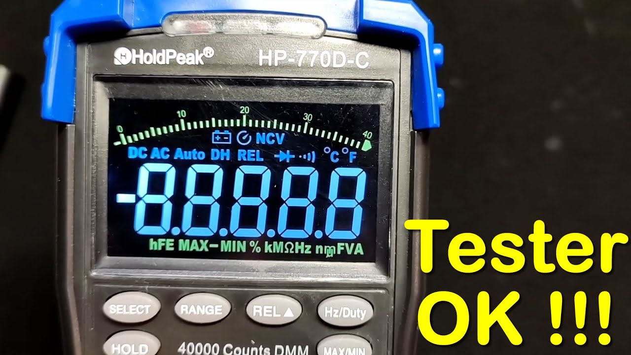 Il multimetro perfetto 👍 per chi inizia: HoldPeak HP-770D-C