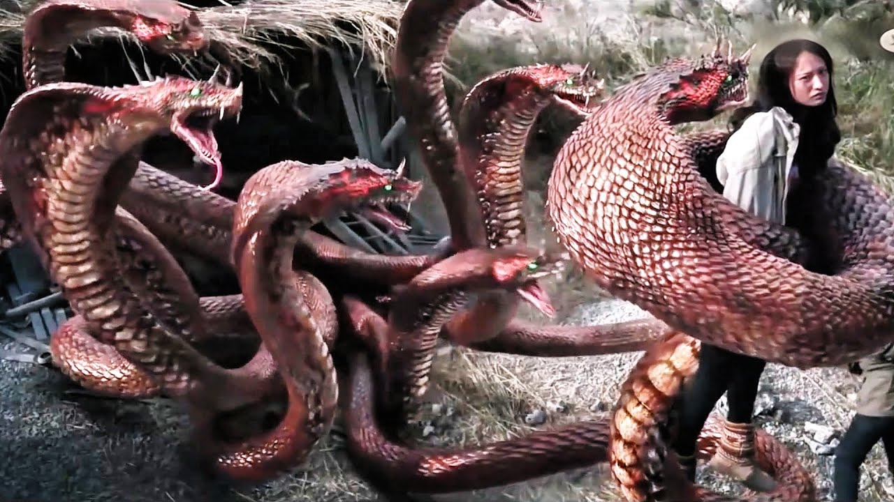 😱🐍💔The mutant hydra coiled around the woman! | Variation Hydra | YOUKU MONSTER MOVIE