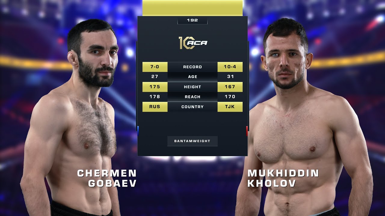 Чермен Гобаев vs. Мухиддин Холов | Chermen Gobaev vs. Mukhitdin Kholov | ACA 192