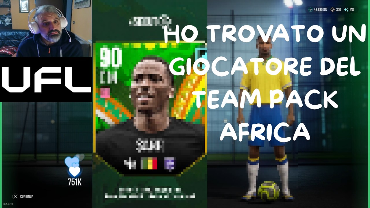 UFL PACK OPENING TROVO UN GIOCATORE TEAM AFRICA + PARTITA