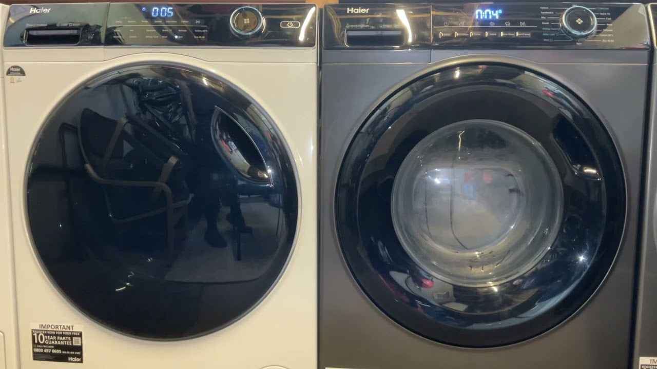 Spin Race Haier HW90-B14959U1 Vs Haier HW100-B14939S8 Spin Only 1400rpm