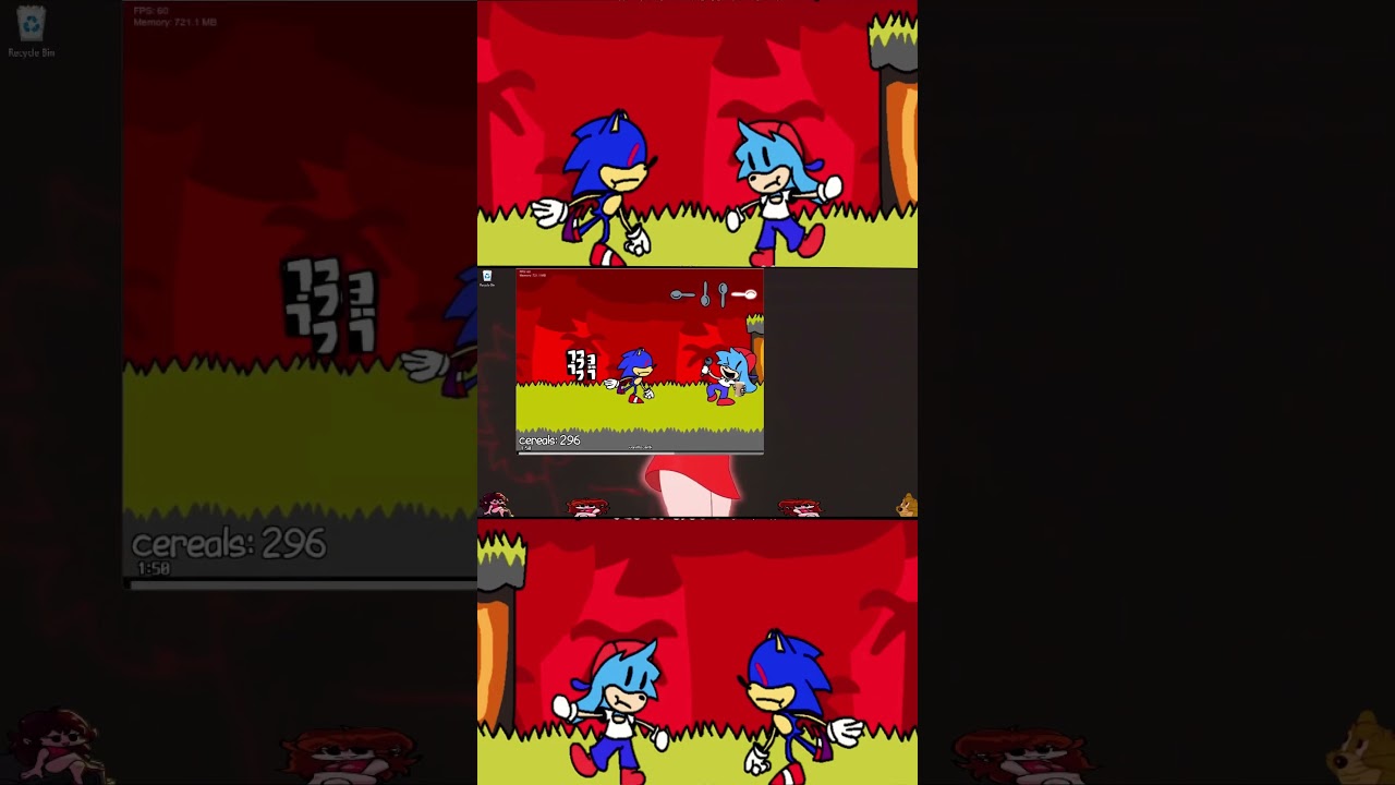 FNF Vs. Sonic.EXE Rebirth (#sonicexe #fnfmod) Sunky VS BF in Vanilla Milk