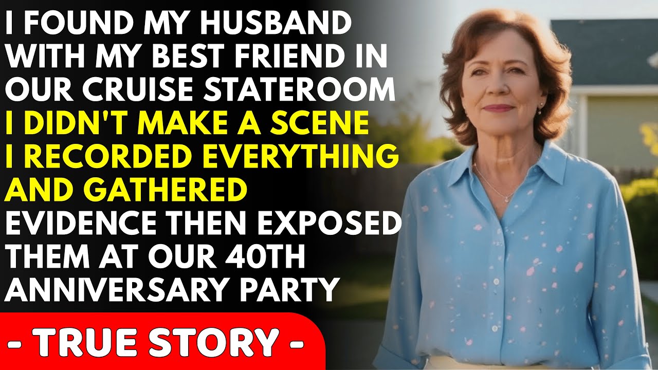 I caught my husband with my best friend on our anniversary cruise. I didn't confront them. I expo...