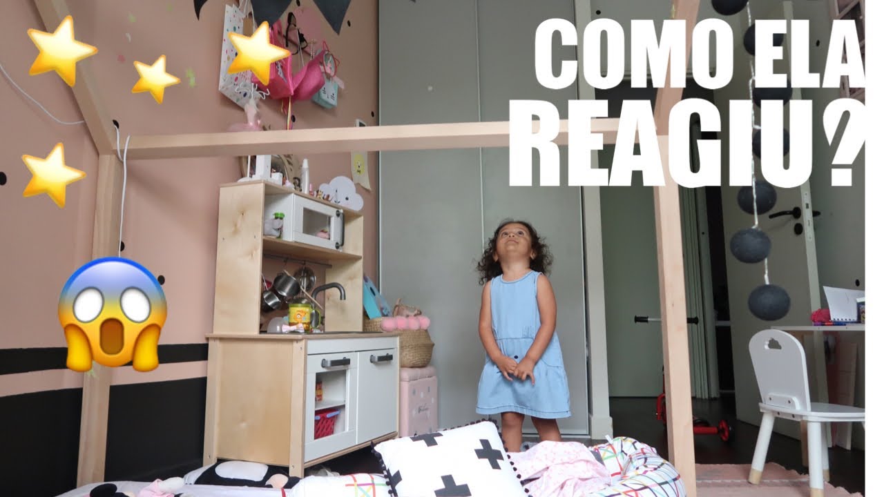 TRANSFORMAMOS O QUARTO DA LARA COM 1500 ESTRELINHAS: SURPRESA LINDA | RÊ ANDRADE