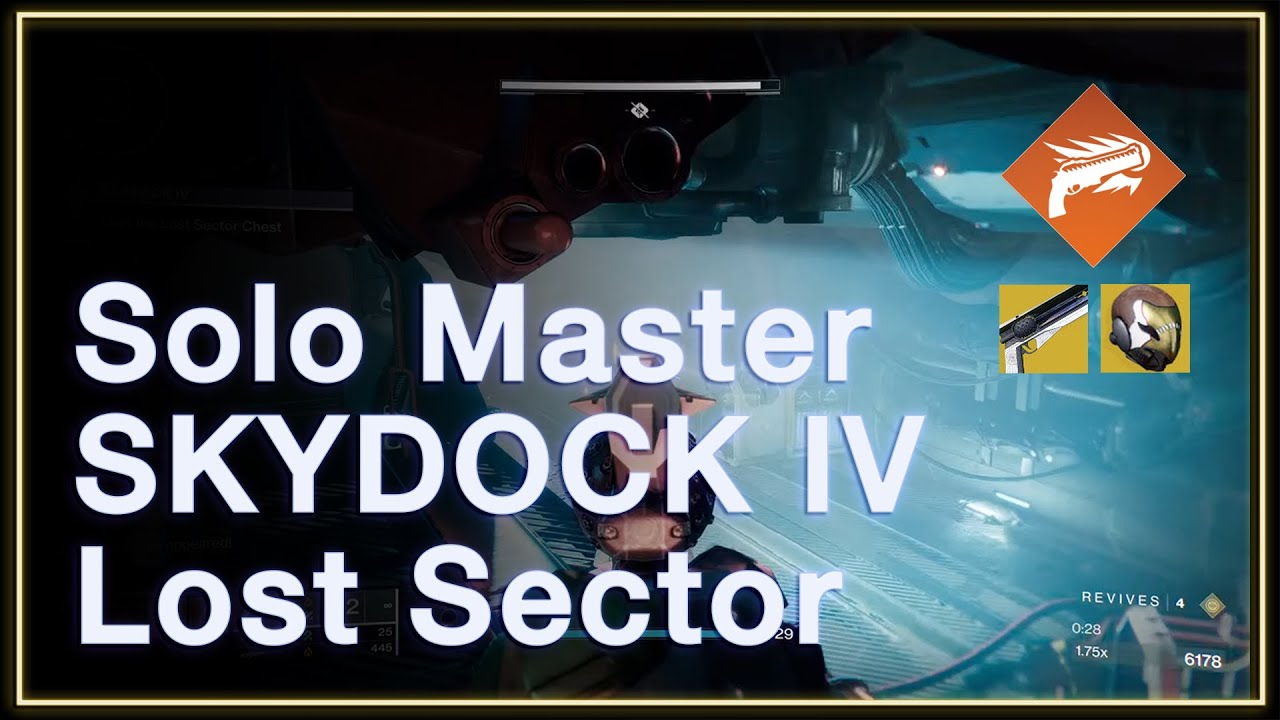 Master Skydock IV Lost Sector Flawless - Full Clear Solar Hunter