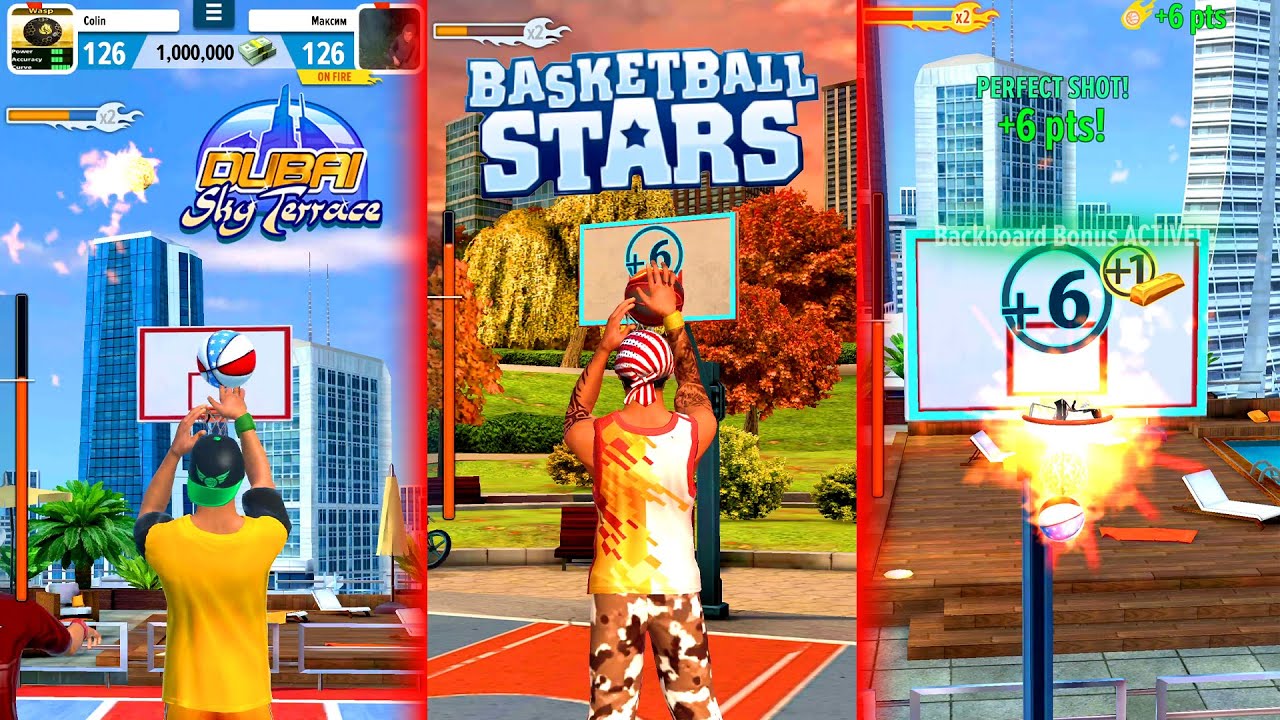 Basketball Stars - DUBAI & CENTRAL PARK GAMEPLAY // We won with a glitch!