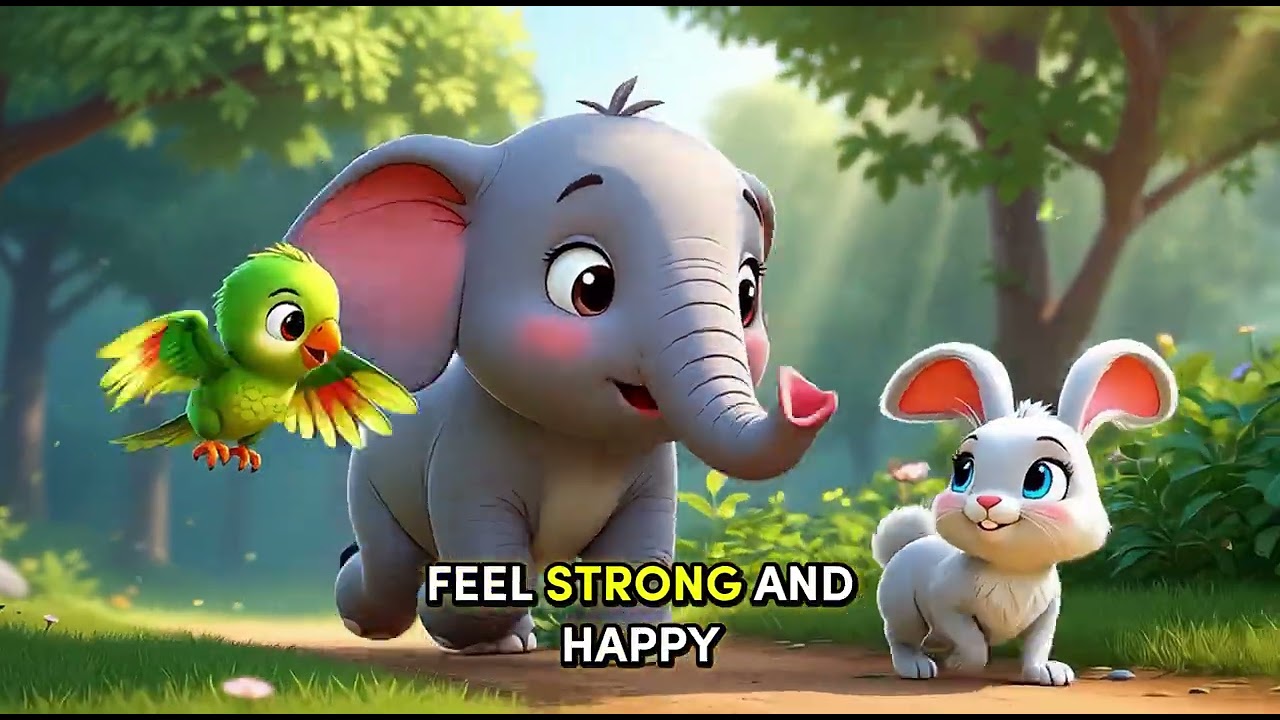 The Elephant, Rabbit & Parrot 🐘🐰🦜 | A Beautiful Moral Story for Kids