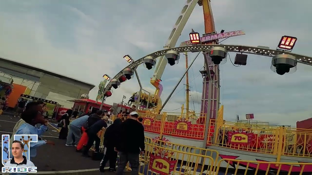 Man&egrave;ge BOMBERMAXX - Foire Saint Michel, Le Havre 2024 | Off ride #lehavre #manege #foire
