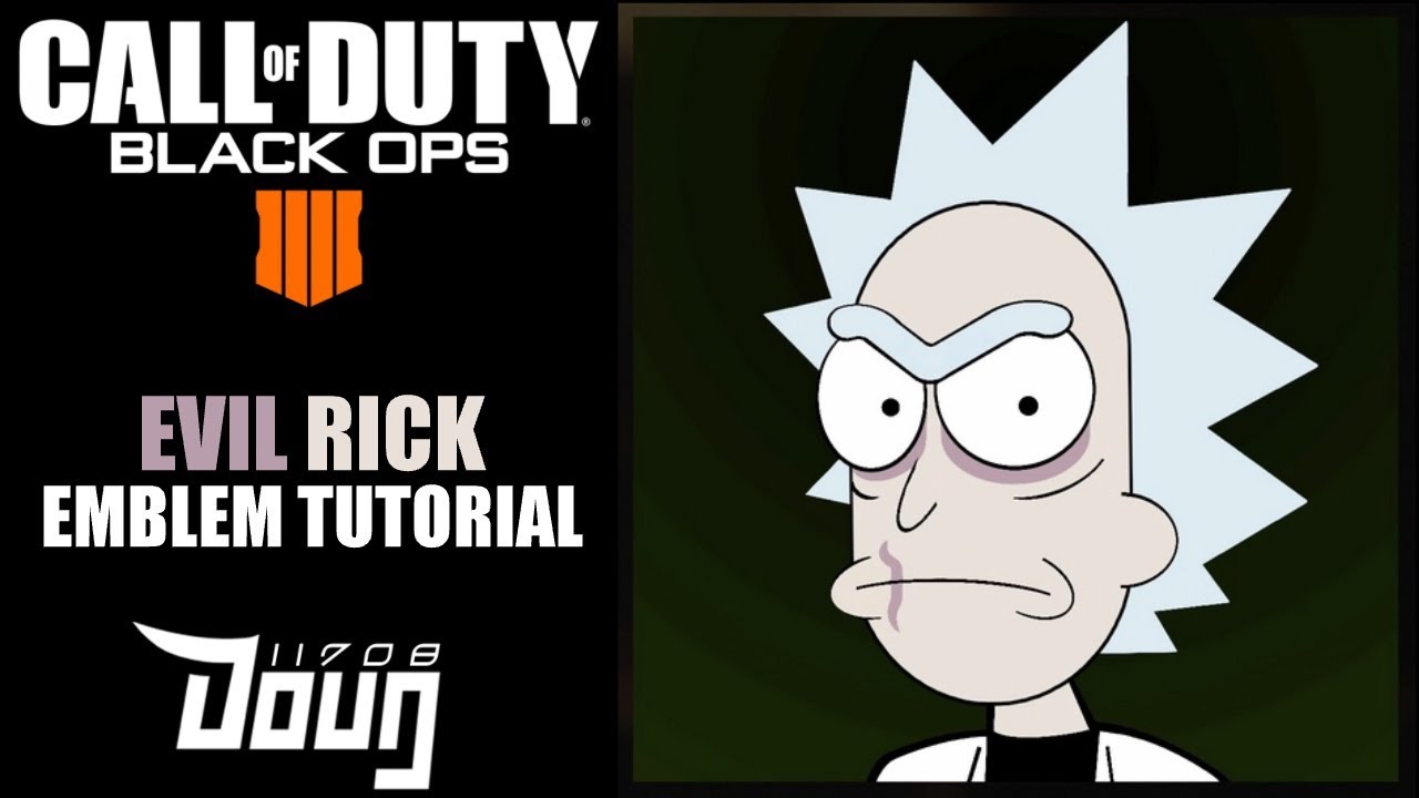 Call of Duty Black Ops 4: Evil Rick Emblem Tutorial (Rick and Morty)