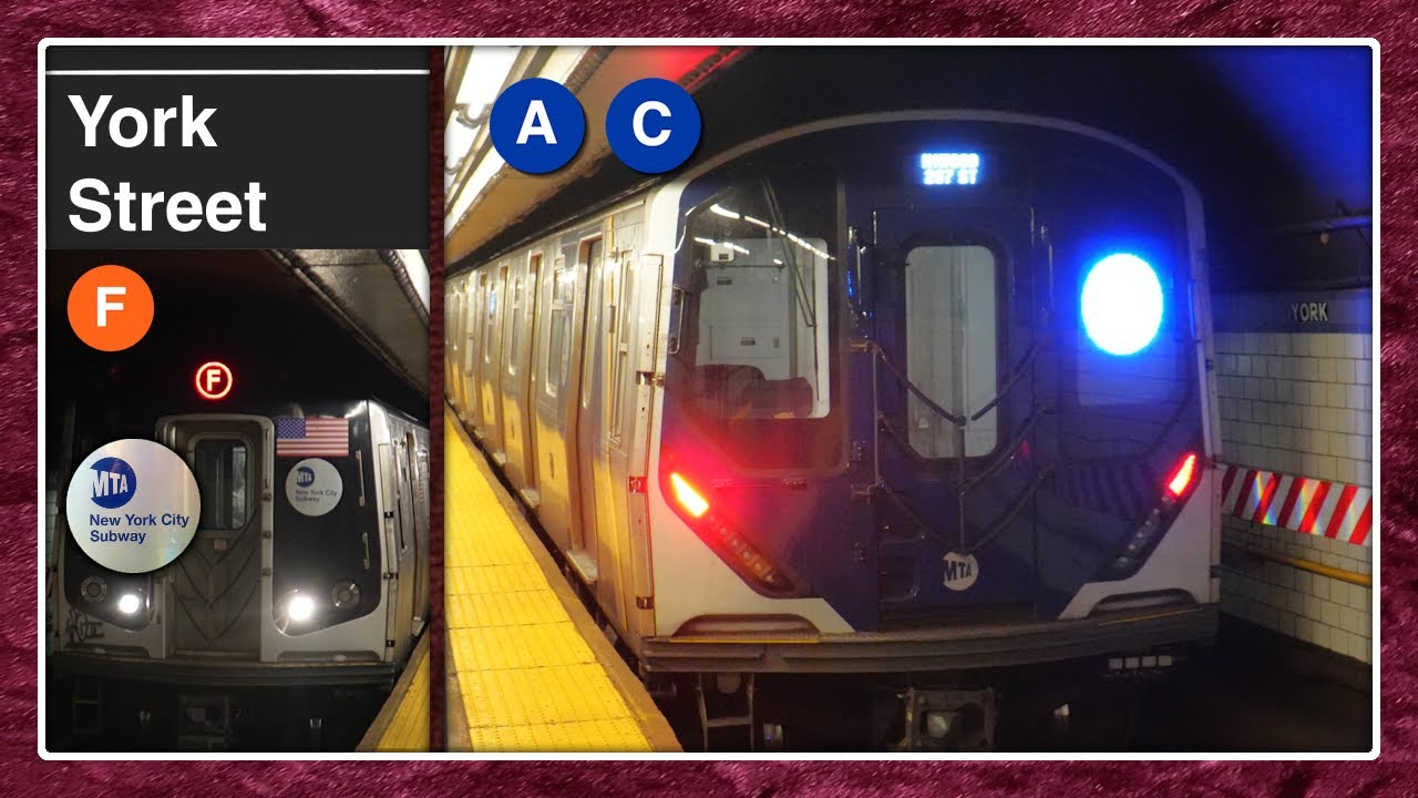 Brooklyn: York Street Station (R160, R179, R211) - MTA NYC Subway TrAcSe 2024