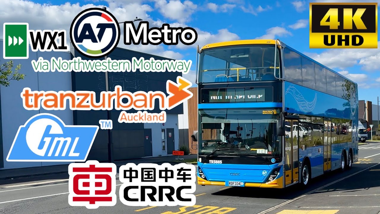 [Auckland Transport AT Metro: Western Express WX1 Westgate to City Centre] Gemilang CRRC eD12 MAX