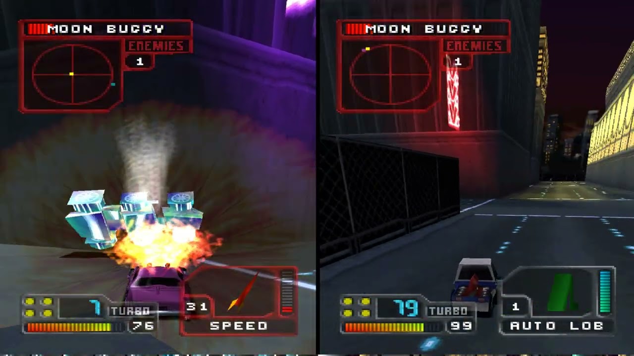 Twisted Metal 4 (PS1)  Two Players Co-op Tournament: Super Thumper & Meter Maid