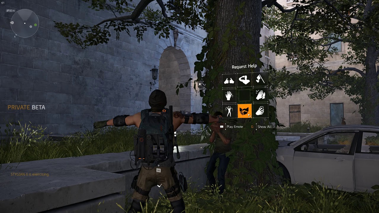 NPC Chilling Playing the Harmonica in The Division 2