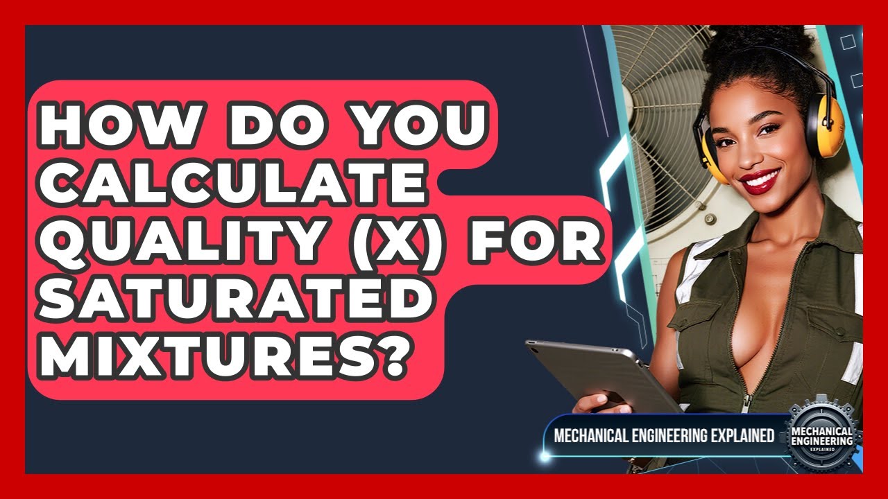How Do You Calculate Quality (x) For Saturated Mixtures? - Mechanical Engineering Explained