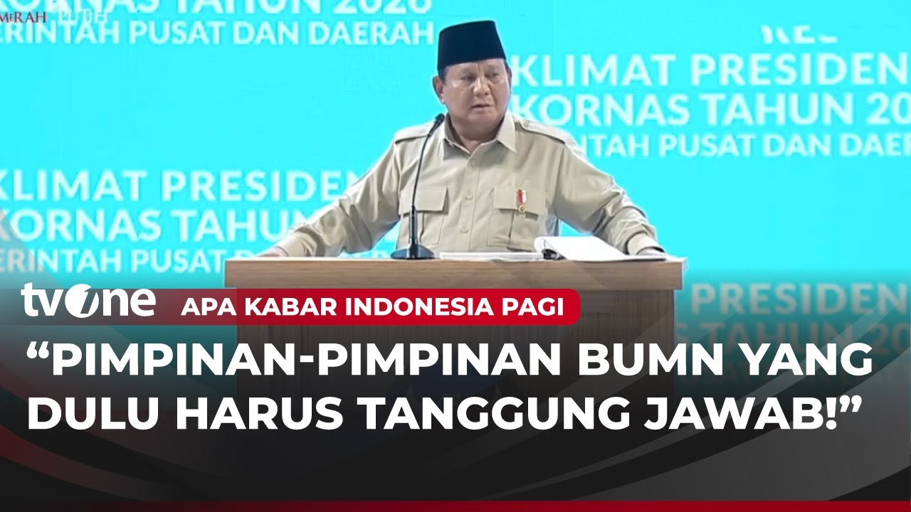 Pidato Presiden Prabowo di Rakornas Pemerintah Pusat dan Daerah | AKIP tvOne