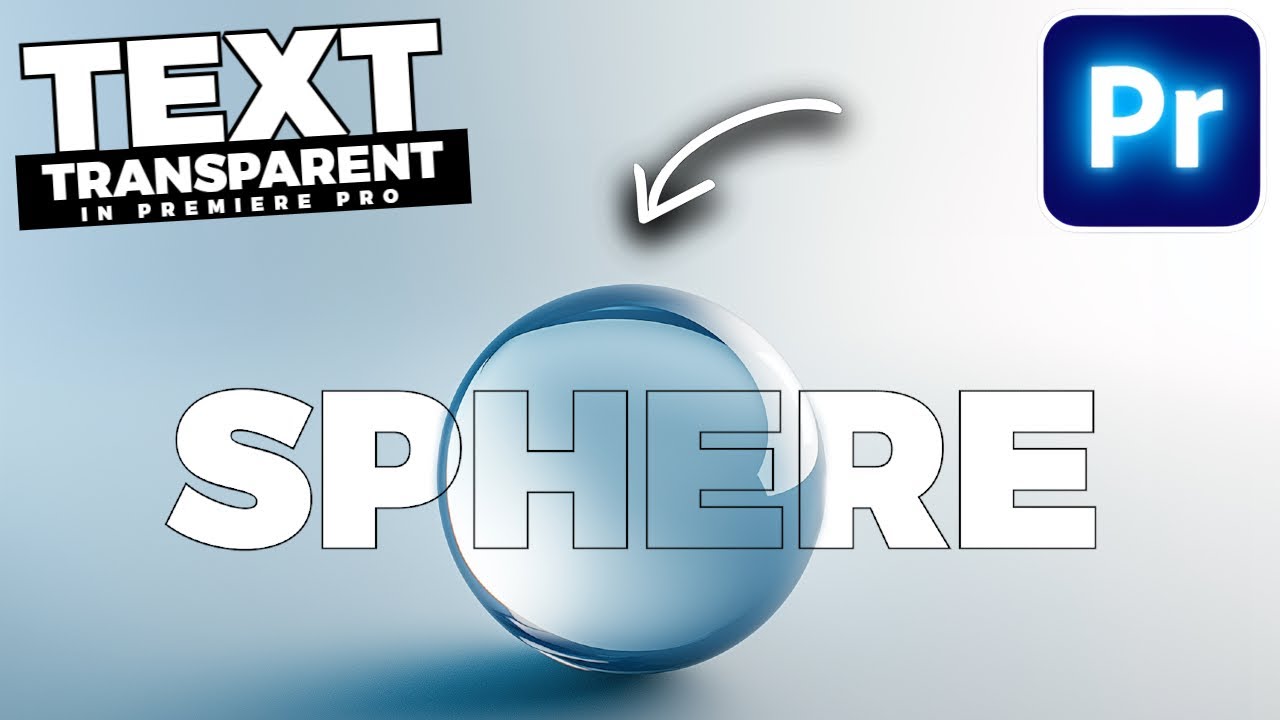 How To Add TRANSPARENT TEXT In Premiere Pro